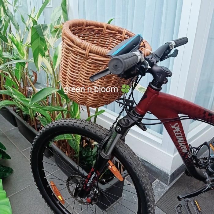 keranjang sepeda rotan sepeda motor keranjang parcel hampers