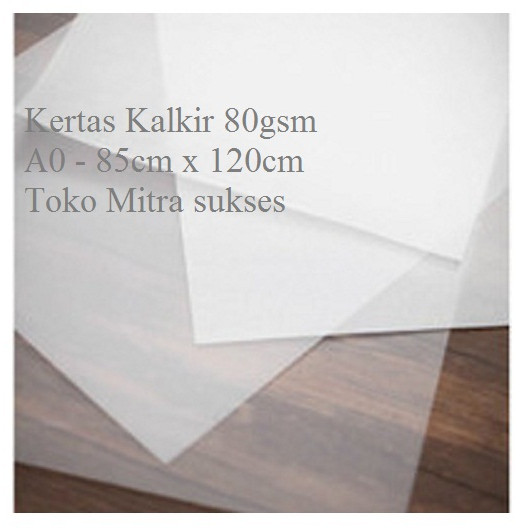 

5 Lembar Kertas Kalkir 80gsm A0 - 85cm x 120cm