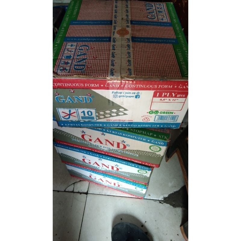 

Kertas continous form 1 ply full/bagi 2