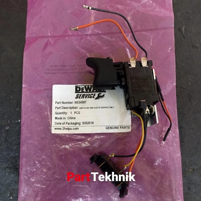 Switch DCD716 Dewalt Original for Cordless Drill. Switch Dewalt DCD716