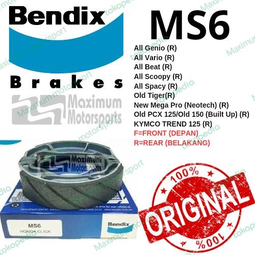 TOP KAMPAS REM BENDIX MS6 TROMOL - ALL VARIO - ALL BEAT - SCOOPY - PCX -