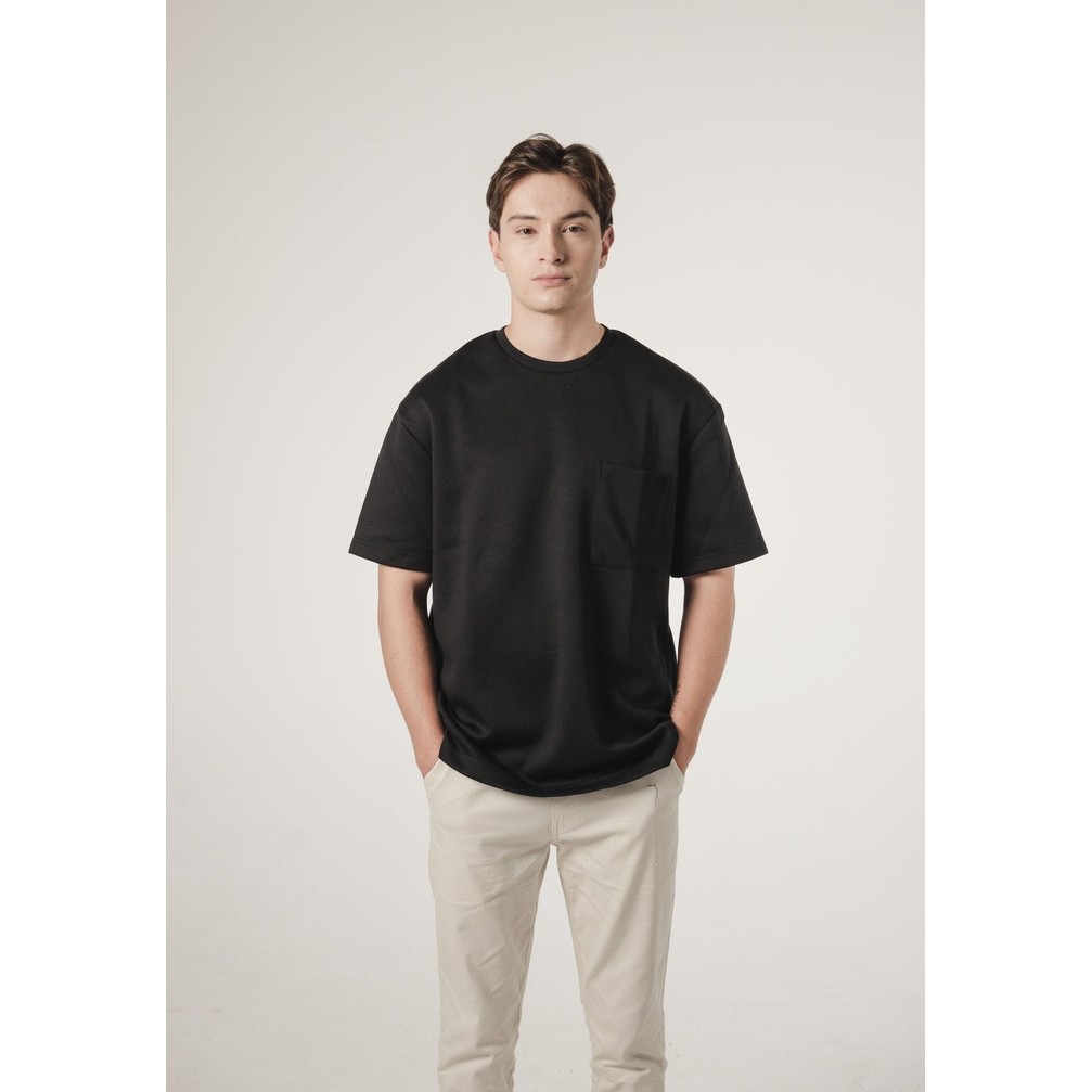 Gents- Larusso Molecule Oversize Pocket Tee - Jet Black