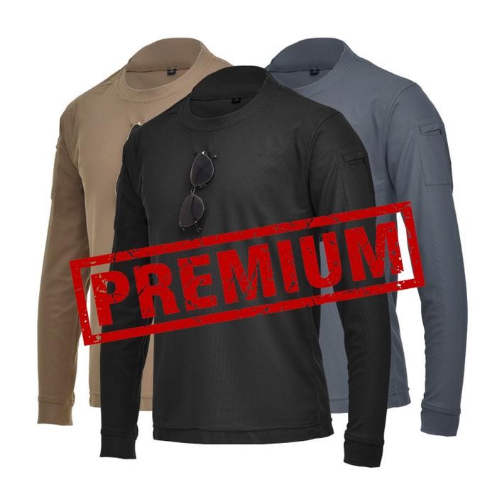 Modo- Kaos Polos / Baju Polos Pria Tactical - Lengan Panjang Premium