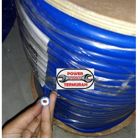 PREMIUM Kabel Las 16mm WIPRO Full Tembaga CU Copper 16 mm Biru Welding Cable