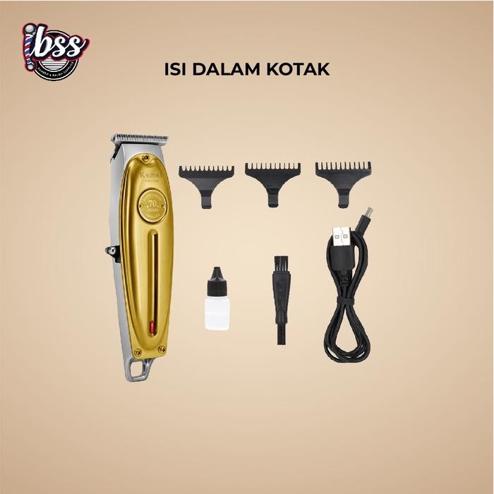 TERLARIS KEMEI Trimmer KM 1949 Silver & Gold / KEMEI KM 1946 / KEMEI KM 1945 body full metal