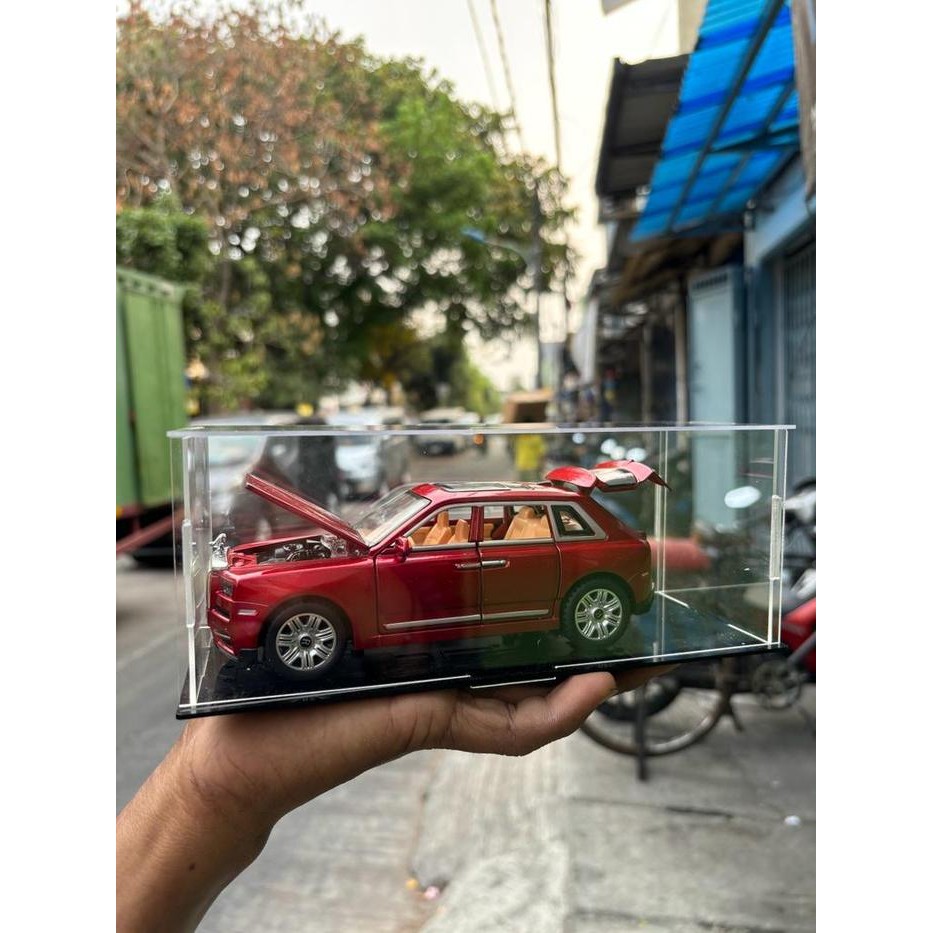 Diorama Bengkel Akrilik Tempat Pajangan Diecast Mobil #Gratisongkir