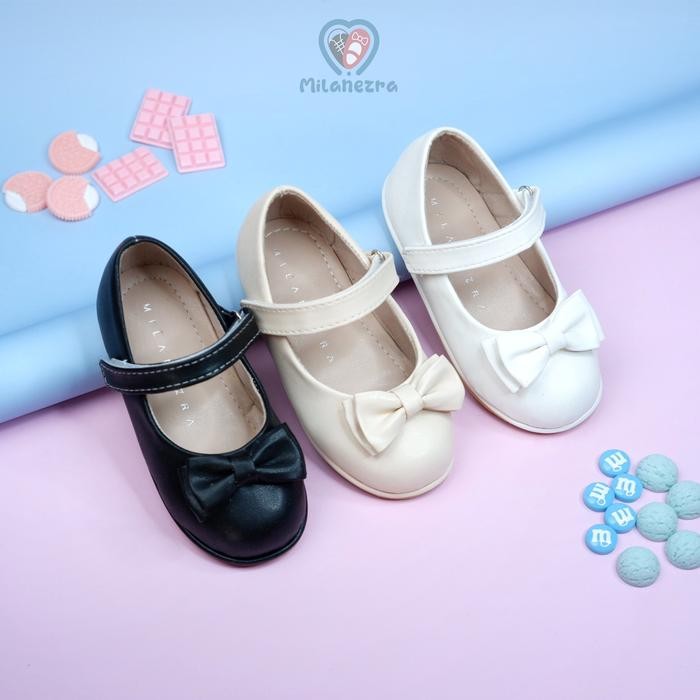 Bl01 Model Rebeca Milanezra Sepatu Anak Balet Flatshoes Perempuan Umur 1 - 2 Tahun