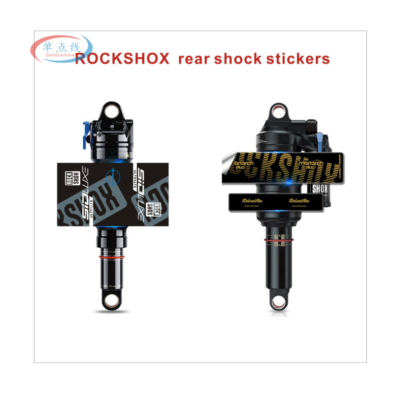 Rockshox Sidluxe Ultimate Monarch Plus Rc3 Rear Shock Stickers Shock Decals Bicycle Decals Bicycle