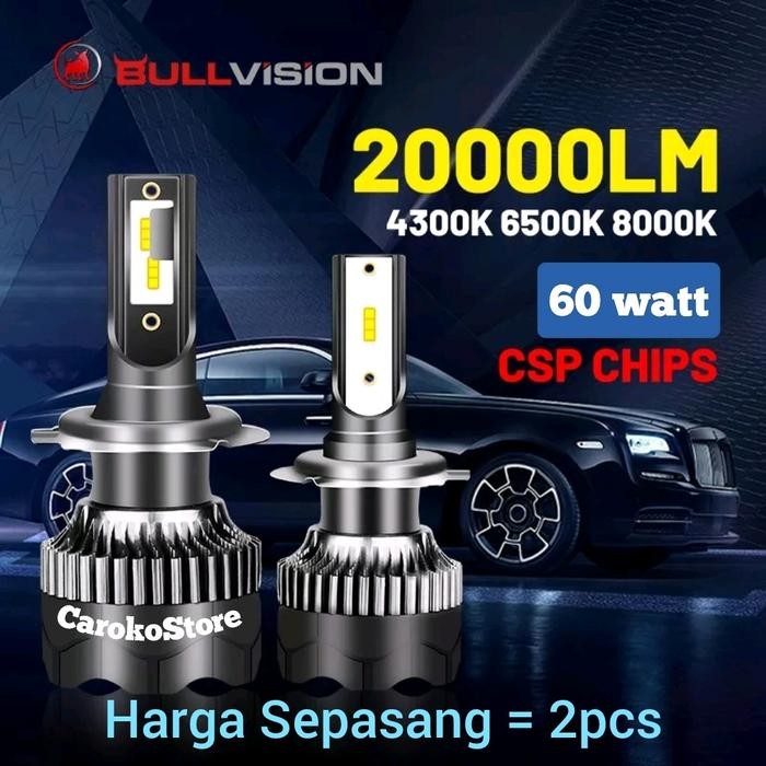 Bullvision H4 H7 H11 Lampu Utama Mobil Headlight