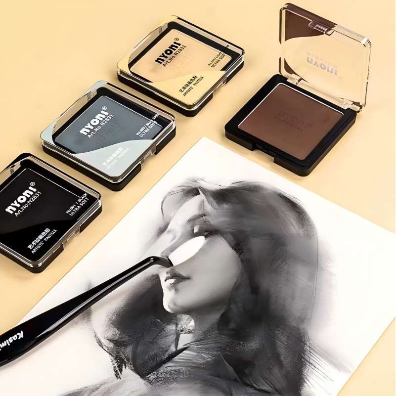 

Angelmark Professional Art Dry Wet Sketch Toner Paint Graphite Charcoal Color Powder Ultra Soft