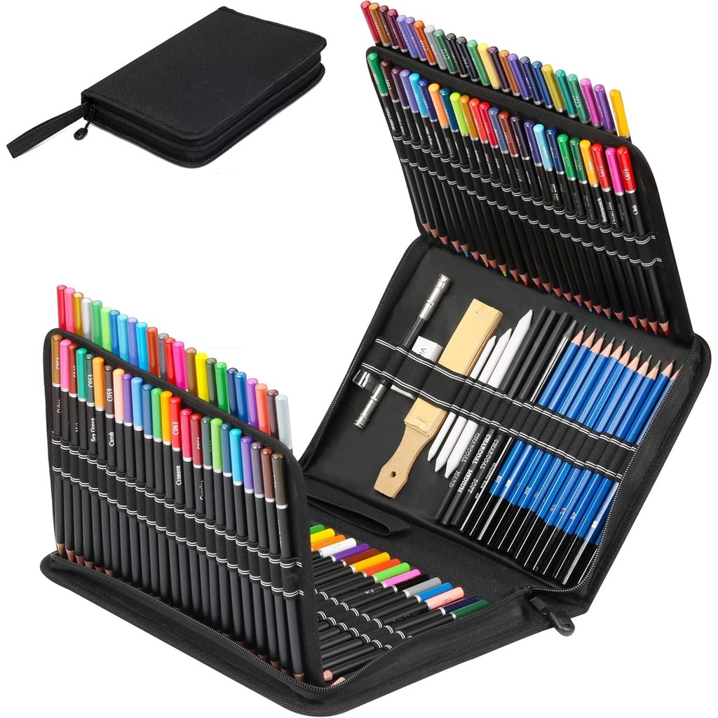 

28/54/72/96/144 Pcs Drawing Sketching Coloring Set Drawing Pencils And Sketching Kit Art Tool Kit