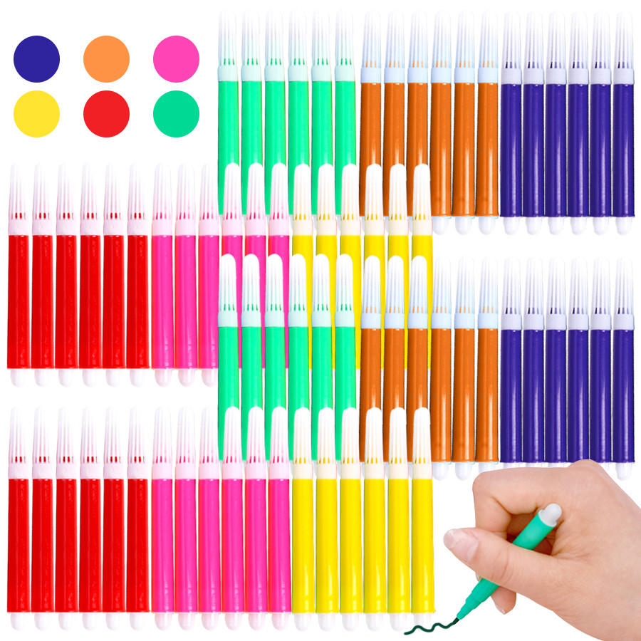 

5-20Packs 6-Color Mini Watercolor Pen 9.5Cm Graffiti Painting Pen Suitable For Paper Non-Woven