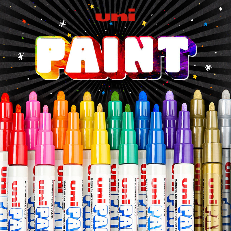 

Uni Paint Marker Pen ,Px-20/21 Colorful Permanent Graffiti Paint Pen Waterproof White Rotuladores