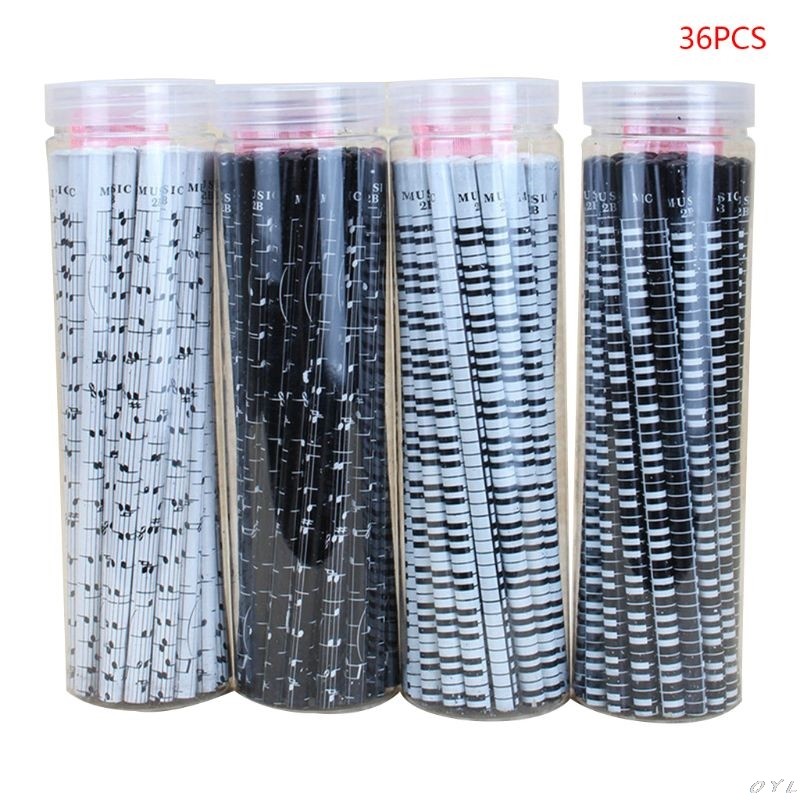 

36Pcs Musical Note Pencil 2B Standard Round Pencils Piano Notes Writing Drawing Tool Stationery