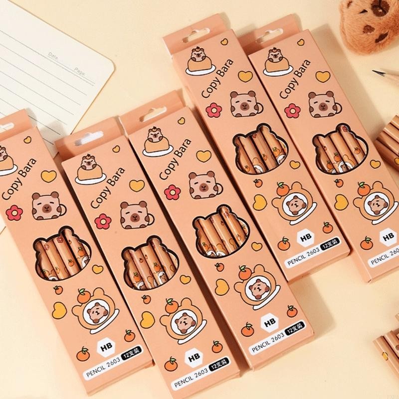 

12 Pcs Capybara Pencils Pencils Writing Pencils Drawing Pencils With Eraser