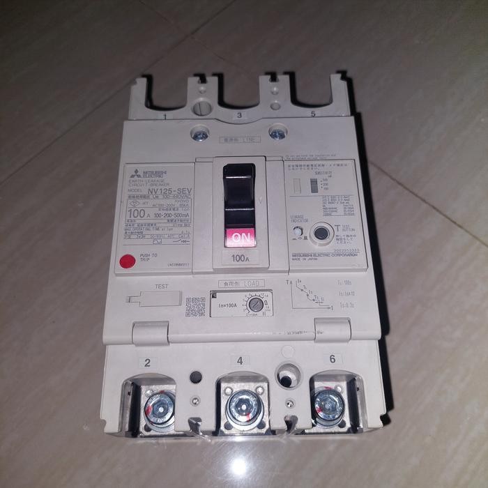 ELCB NV125SEV 100A 100-500MA 3P MITSHUBISHI BEST SELLER