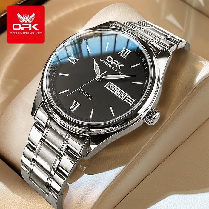 Zylo- Opk Jam Tangan Pria Original Anti Air Cowok Tahan Analog Waterproof Genuine Hitam