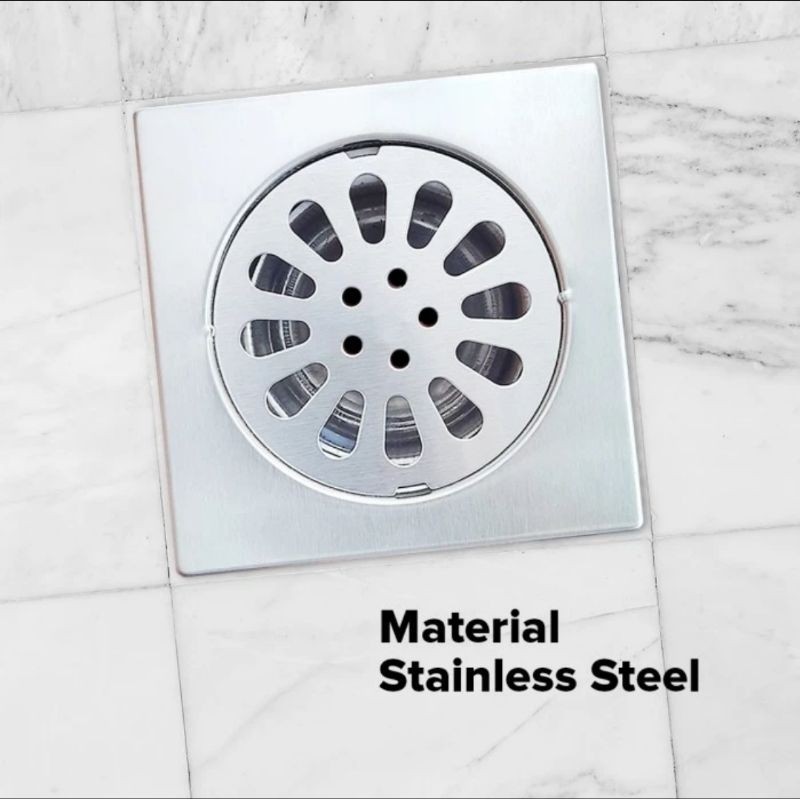 Terapitrendy Saringan Got Kamar Mandi Stainless Penutup Lubang Saluran Air Stainless