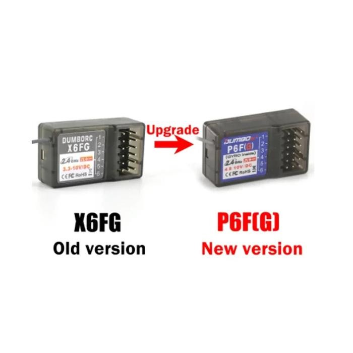 TERMURAH - receiver X6FG 6 channel untuk transmitter DUMBORC X6 atau SURPASS