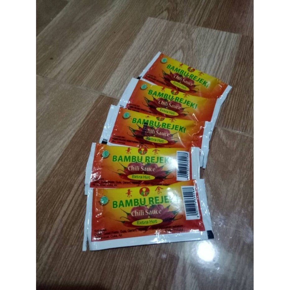

New Bambu Rejeki Chili Sauce (eXtra hot) Vegetarian sachet 24