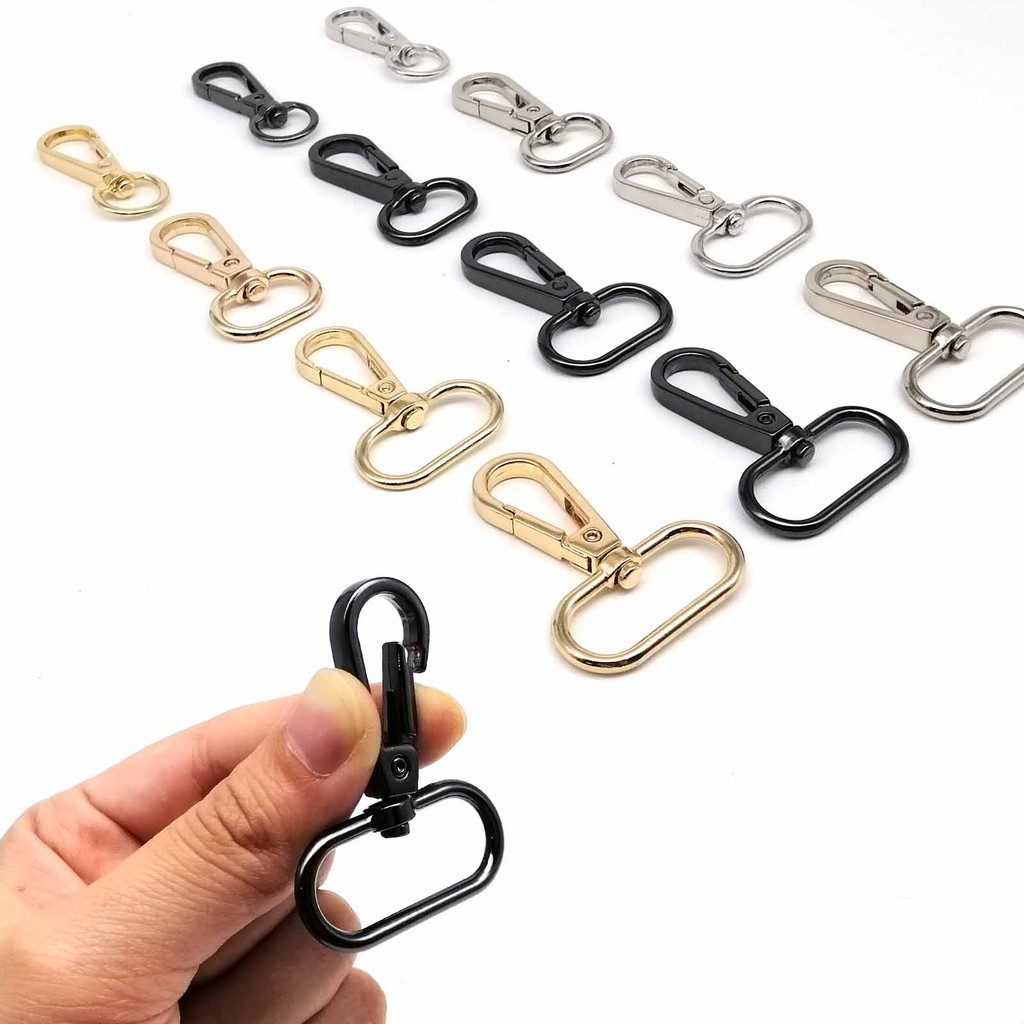 

5Pcs Swivel Lobster Leather Bag Handbag Purse Shoulder Strap Belt Clasp Clip Trigger Buckle Key Ring