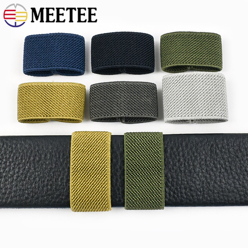 

5/10/20Pcs Elastic Belt Loop Buckle Nylon Webbing Strap Fastener Loops Waistband Tail Fixed Rubber