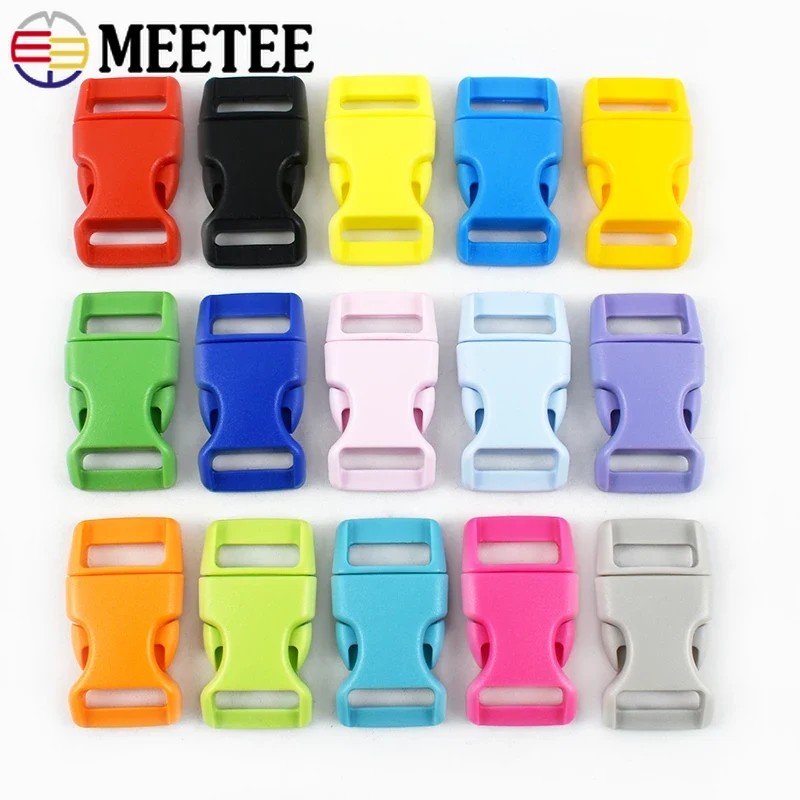 

5/10/20Pcs 10/15/20/25Mm Plastic Side Release Buckle Paracord Bracelet Buckles Adjustable Dog Collar