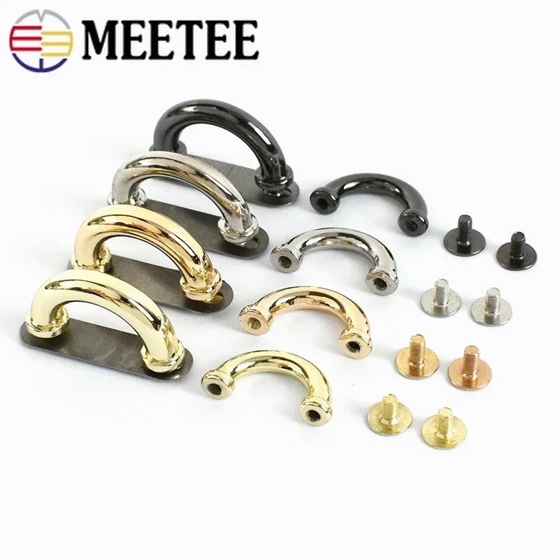 

Meetee 5/10Pcs 14/17Mm Metal Buckles Arch Bridge D Ring Hook Bags Strap Side Rings Hang Clasp Diy