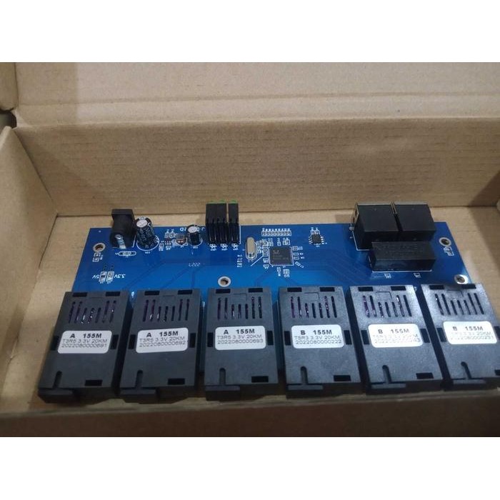 Media Converter 6 Fo 2 Lan Pcb