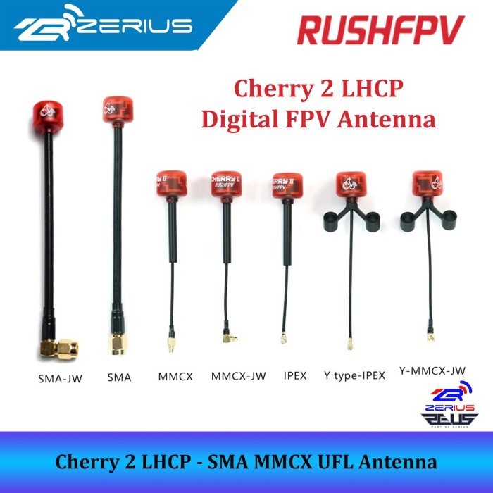 Rushfpv Cherry 2 Antenna 5.8Ghz Lhcp Ufl Sma Mmcx Digital Antenna