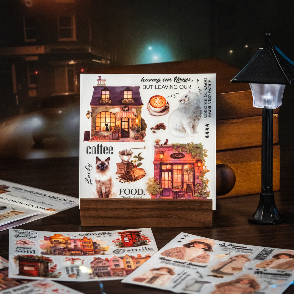 

2Pcs/Lot Memo Pads Material Paper The Lights Are Out In Other Places Collection Journal Scrapbooking