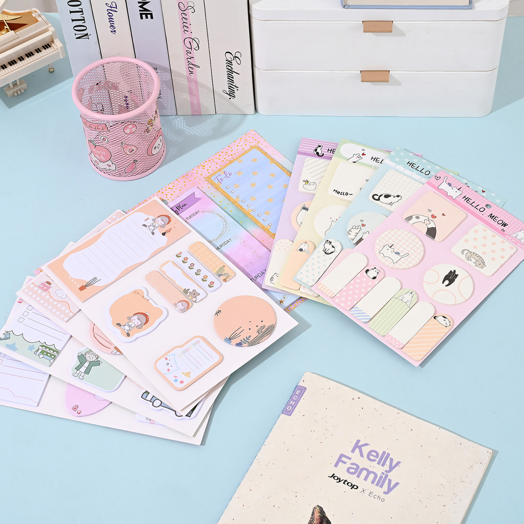 

1/4 Packs To Do List Notepad, 30 Sheets Daily To Do List Sticky Notes Memo Pad Pastel Candy Color