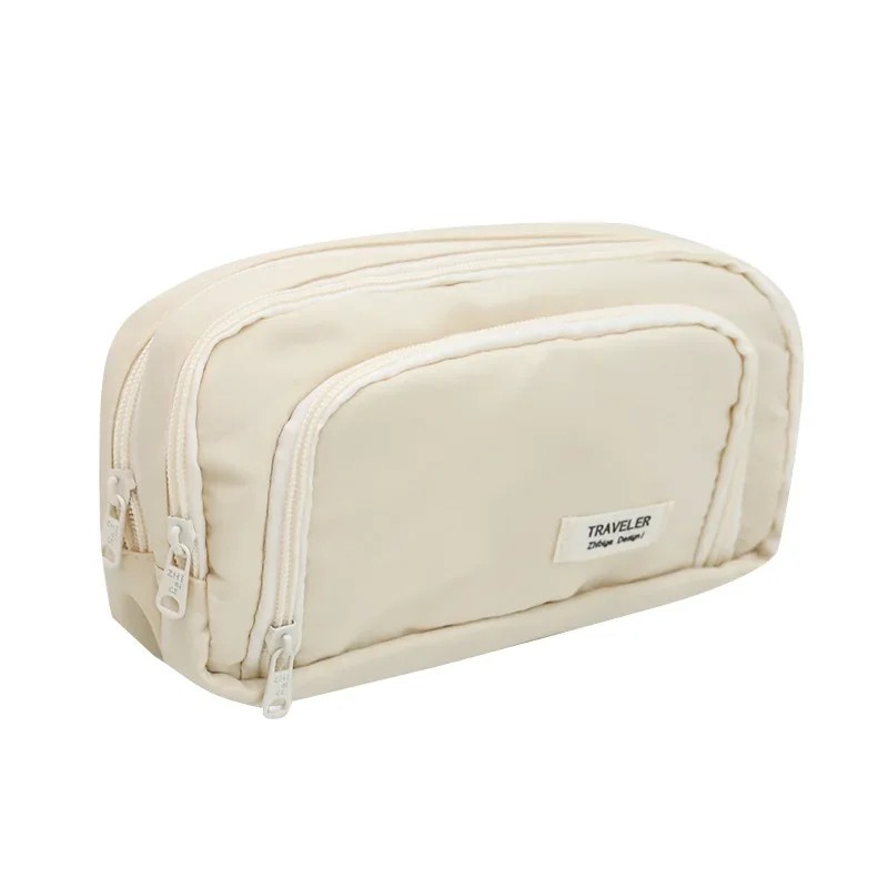 

New Dirty-Proof Black Large Capacity Pencil Bag Aesthetic School Cases Stationery Holder Bag Boys