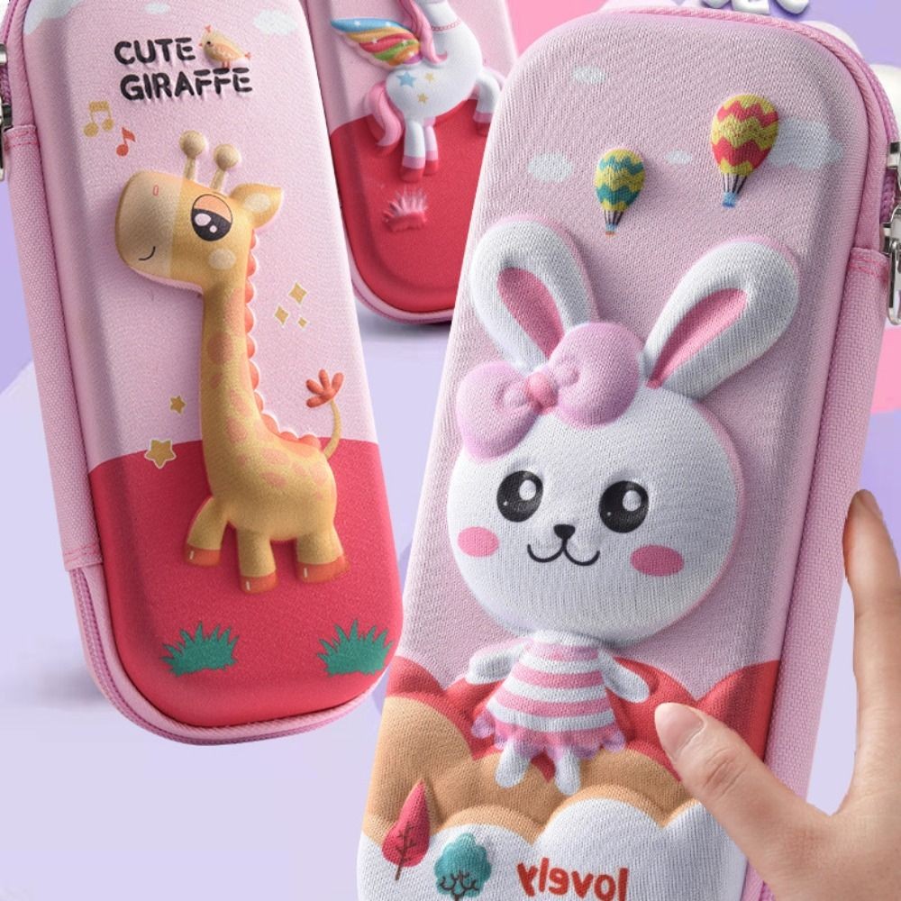 

3D Eva Large Capacity Pencil Case Pen Holder Cute Cartoon Pencil Bag For Girls Boy Kids School