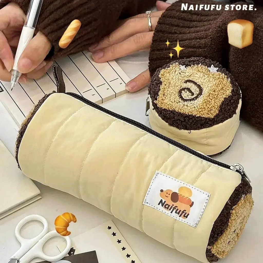 

Fish Plate Surface Cat Pink Pencil Bag Ins Japanese High Value Student Stationery Bag Cute Large