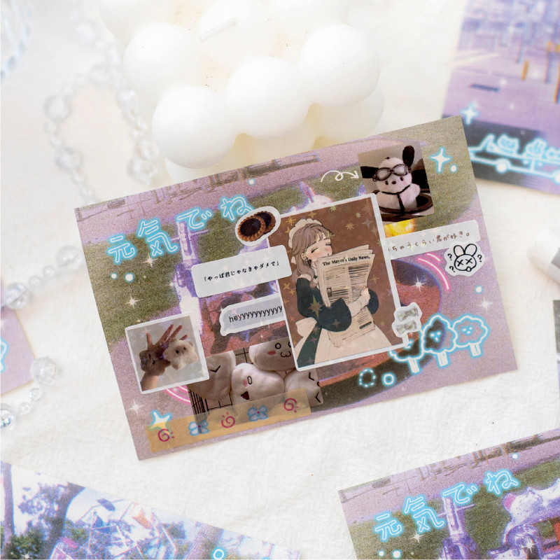 

Journal Go 40Pcs Ins Showa Dream Material Paper Diy Diary Album Background Decorative Journal
