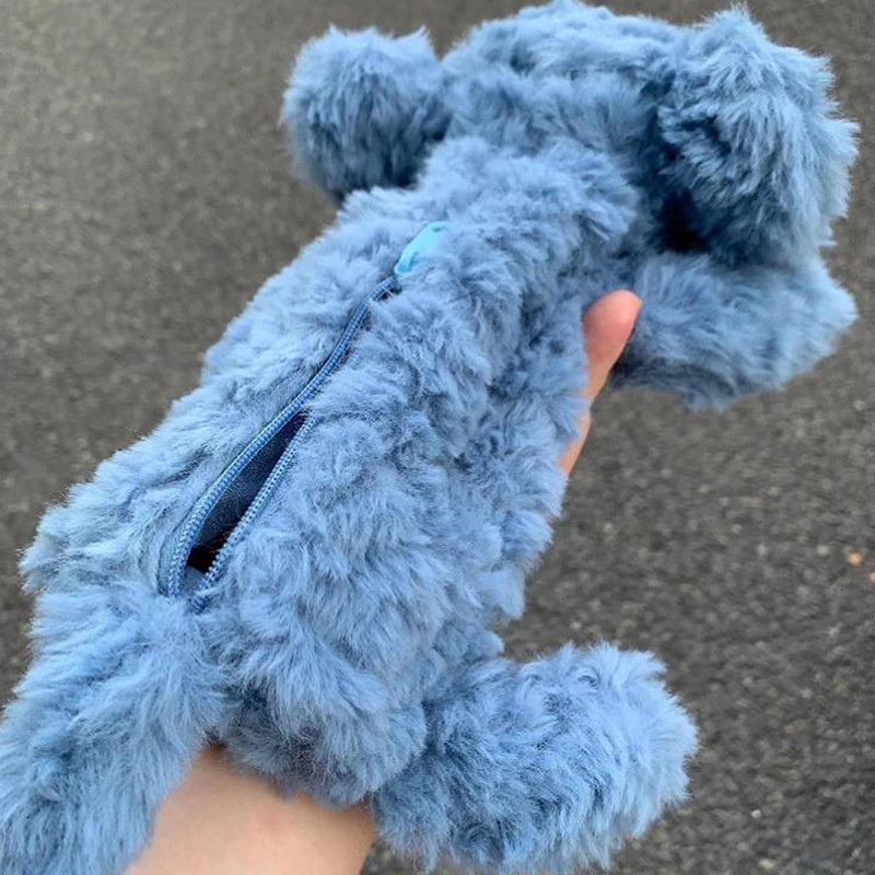 

Cute Animal Elephant Pen Bag Plush Stationery Case Pencil Case Cosmetics Miscellaneous Storage Bag