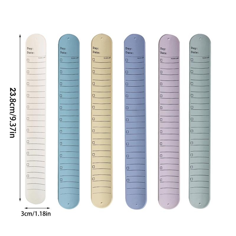 

Silicone Reminder Bracelet Silicone Slap Bracelets Erasable To Do List Wrist Notepad Silicone Nurse