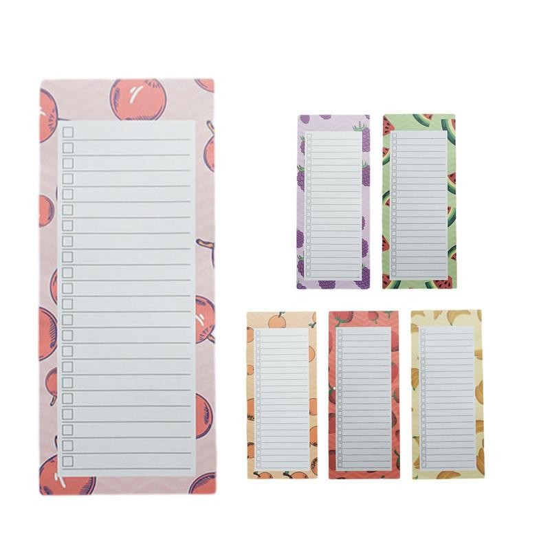 

Magnetic Grocery List Pad Refrigerator Magnetic Grocery List Notepads Multi-Purpose Thick Paper Memo