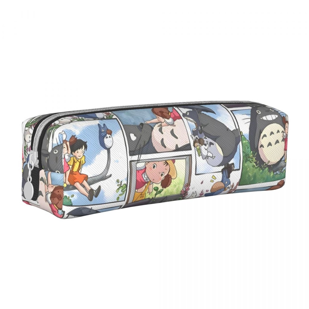

T-Totoros Film Pencil Case Cartoon Anime Pencil Pouch Pen For Student Large Storage Bag School