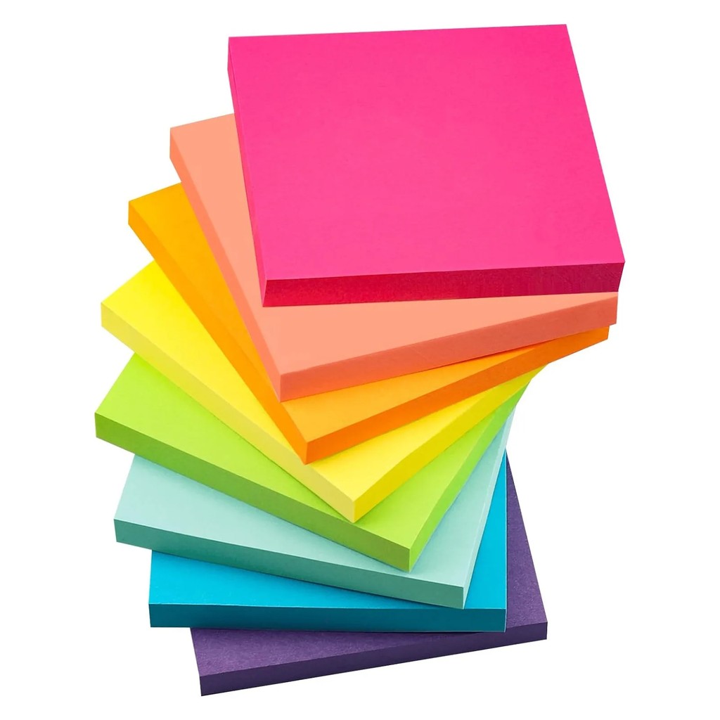 

6Color/Set 300Sheets 3Inch Notepad Sticky Notes Kawaii Stationery Memo School Supplies Office
