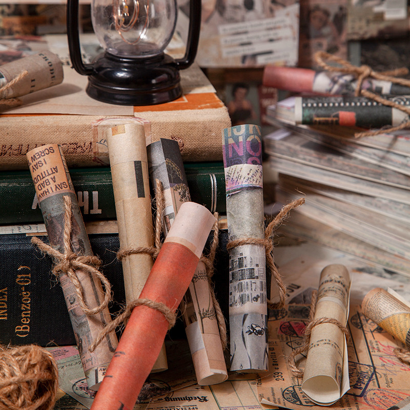 

Yoofun 50 Sheets Memo Pad Diary Stationery Lightweight Paper Journal Planner Scrapbooking Vintage