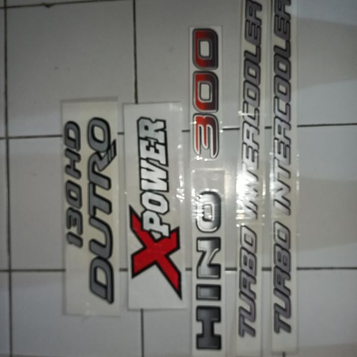 READY Stiker Hino Dutro XPower 130Hd Turbo Intercooler