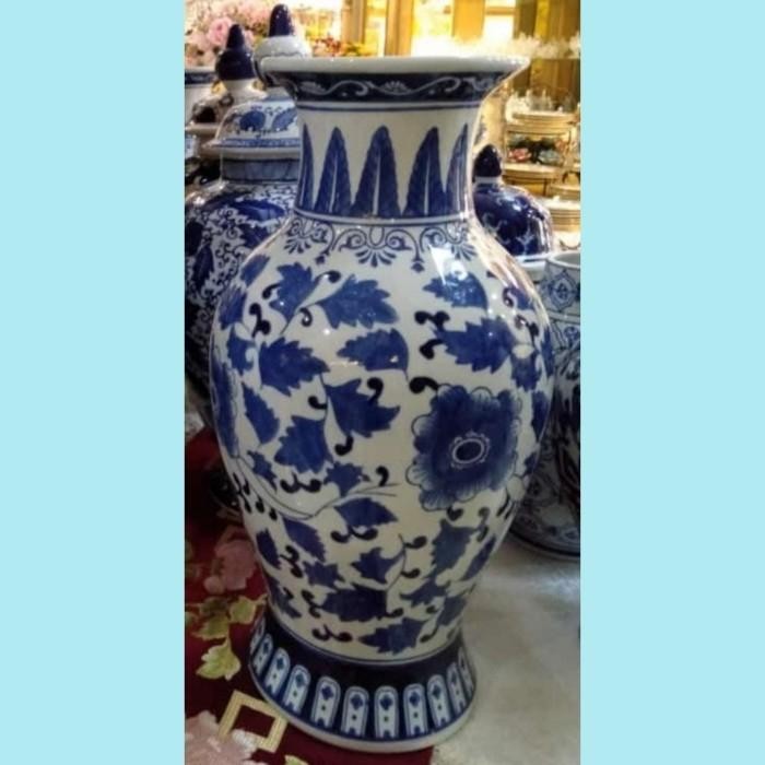 JTTOP" SALE VAS BUNGA KERAMIK BESAR UKURAN TINGGI 47 CM DIAMETER 20