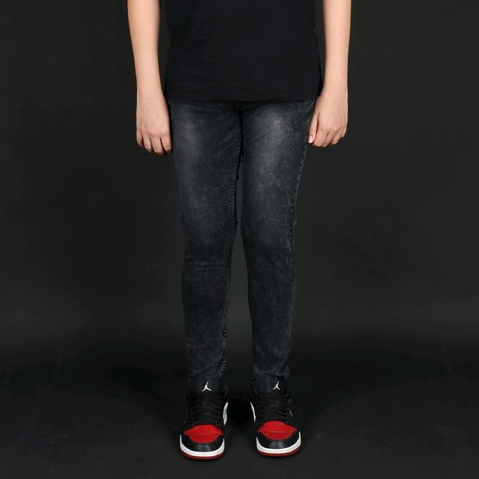 Wearon- North Denim Celana Jeans Denim Panjang Pria Strech - Black Monsta