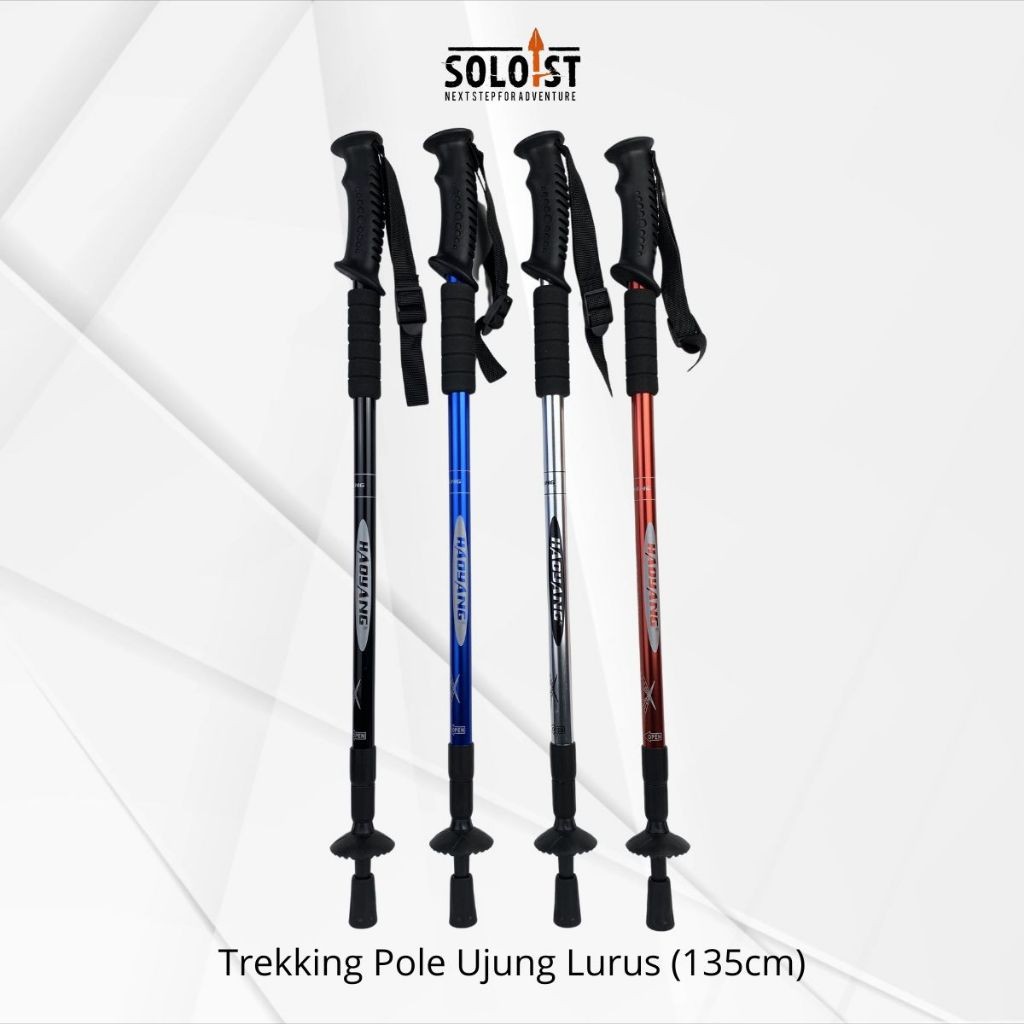 PROMO / Tongkat Trekking Tongkat Hiking Trekking Pole Lurus 135 cm - Trekking Pole Energia Anti