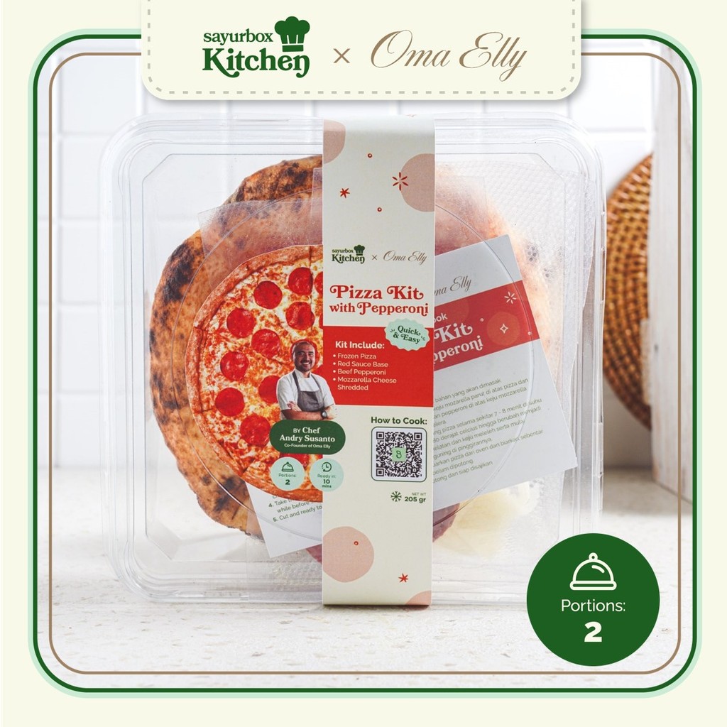 

Sayurbox Kitchen X Oma Elly Paket Masak Frozen Pizza Pepperoni 1 pack