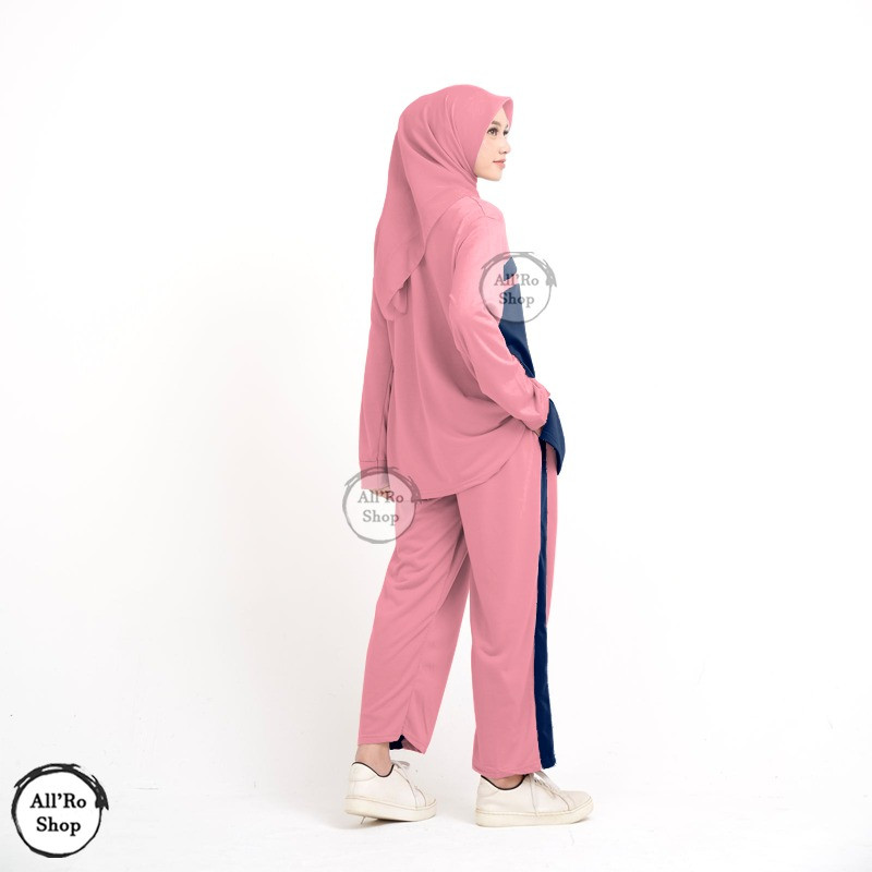 1 Stel Baju Olahraga Perempuan Secel Training 1Set Sport Celana Stelan Kaos Stln Cewek Trening Stlan