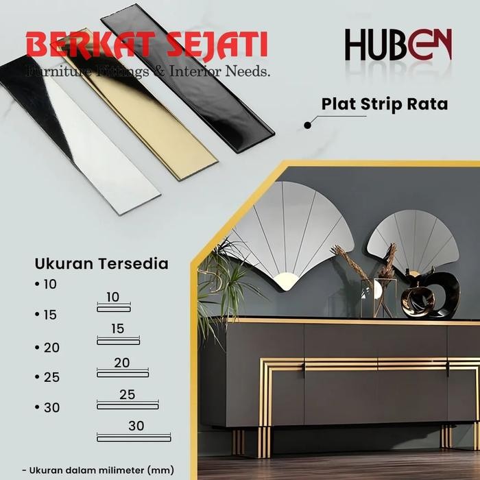 BEST SELLER LIST PLAT STRIP GOLD MIRROR 2 CM 20MM PROFIL RATA STAINLESS STEEL 3M
