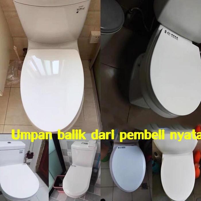 CHENGJIA Tutup closet duduk Penutupan lembut Versi menebal Tutup closet duduk Tutup closet Tutup